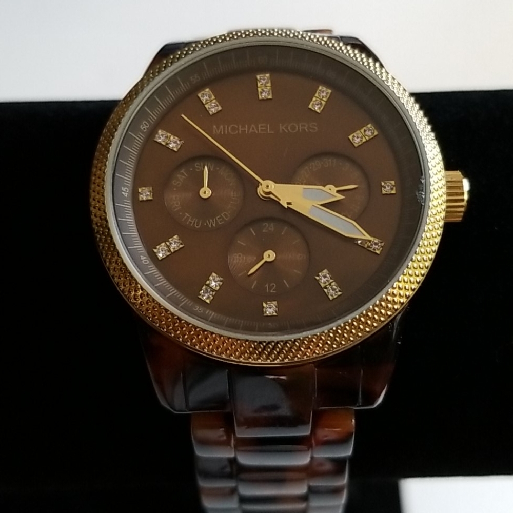 Michael Kors Turtoise Shell Analog Watch MK